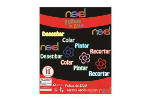 PLACA DE EVA LISO 40X48 1,5 PRETO NEXEL