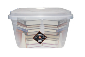 CAIXA RETANGULAR C/TRAVA 8L TRANSPARENTE REF-6849