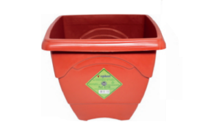 VASO QUADRADO MEDIO 5,5 L TERRACOTA REF-6718