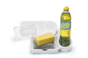 PORTA DETERGENTE C/ TELINHA BRANCO REF-116/B