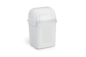 LIXEIRA RETRATIL 4 LTS BRANCA REF-130/B