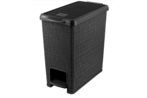 LIXEIRA JUTA RETANGULAR 12L PRETO REF-283.004.003