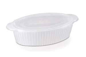 TRAVESSA OVAL CANELADA G 2,5 L BRANCO REF-307.006.520