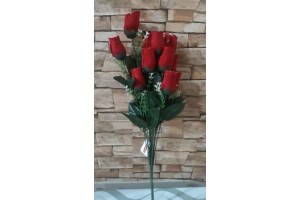 B. ROSA BOTAO AVELUDADO X18 VERMELHO 54CM REF-42277001