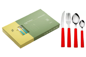 JG DE TALHERES 24 PC CB VERMELHO REF-60224/8