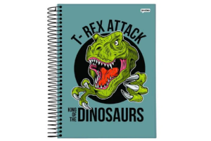 CADERNO 10 MATERIAS DINO REF-5221