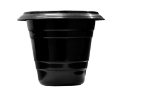 VASO PLAST Nº14 REDONDO PRETO MERCONPLAS