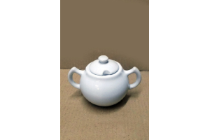 AÇUCAREIRO BOLA 335ML BRANCO PORCELANA REF-1121