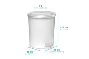 LIXEIRA DE PEDAL 7 LTS BR REF-744981