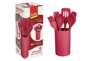 CONJUNTO DE UTENSILIOS DE COZINHA SILICONE REF-SIL3338VM