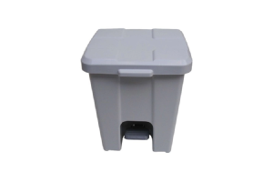 LIXEIRA PEDAL 8LTS CINZA REF-871