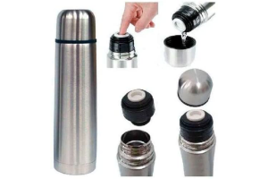 GARRAFA TERMICA COM CORPO EXTERNO EM ACO INOXIDAVEL REF-TXFT021