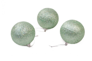 BOLA NATAL C/3 PRATA 6 CM REF-66972-003