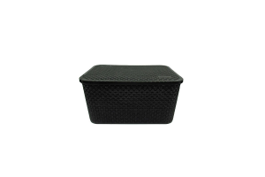 CAIXA RATTHAN 4L PRETO REF-7441233