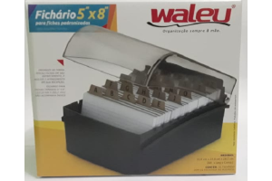 FICHARIO DE MESA 5X8 PRETO REF-10350002