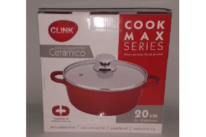 PANELA VERMELHA 20CM DE ALUMINIO REF-CK350