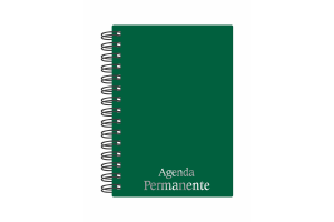 AGENDA WIRE-O VERDE MIOLO PERMANENTE REF-4860