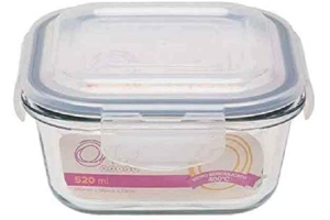 POTE HERMETICO QUADRADO 520ML REF-0101
