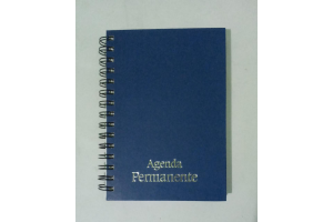 AGENDA WIRE-O AZUL MIOLO PERMANENTE REF-4862