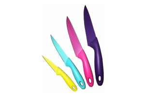 CONJUNTO DE FACAS 4 PÇS COLORIDAS REF-IXB0805