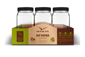 KIT POTE LISO 1,3L ECO PRETO REF-101997190105