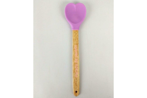 COLHER CORACAO DE SILICON ,28 6.5CM REF-CA09593