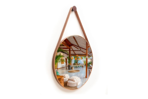 ESPELHO REDONDO DECORATIVO COM ALCA 38 38 2,7CM REF-FC1975C