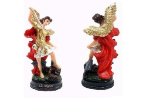 SANTO EM RESINA SAO MIGEL 15CM REF-IM50001