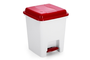 LIXEIRA COM PEDAL 7,5L COLORIDO REF-8166
