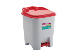 LIXEIRA QUADRADA 15 L BRANCA REF-0624