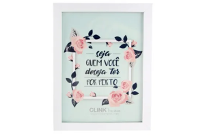 PORTA RETRATO A MDF VIDRO E PLASTICO 15X20CM REF-CK2303