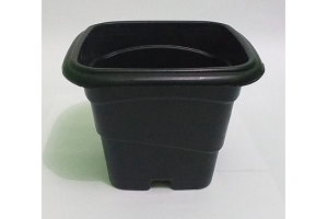 VASO 3 LTS QUADRADO PRETO REF-7002