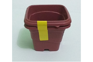 VASO 400ML QUADRADO C/2 MARROM REF-253