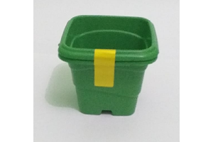 VASO 400ML QUADRADO C/2 VERDE REF-254