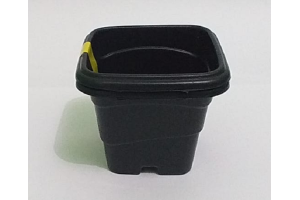 VASO 400ML QUADRADO C/2 PRETO REF-252