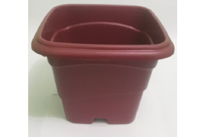 VASO 10 LTS QUADRADO MARROM REF-258