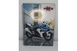 CADERNO CAPA DURA 96 FLS 1X1 MOTO