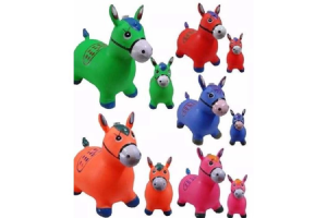 CAVALINHO UPA UPA PULA PULA INFLAVEL VINIL C/ SOM