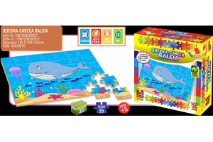 QUEBRA CABEÇA BALEIA 35 PEÇAS REF-202