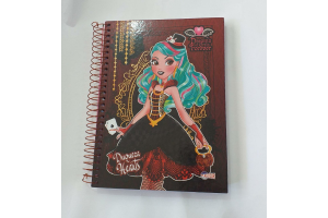 CADERNO UNIVERITARIO  CAPA DURA  10X1 200 FOLHAS DREAN GIRLS  FOREVER