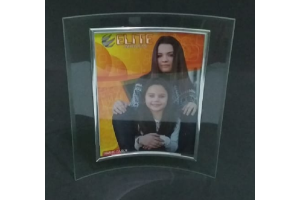 PORTA RETRATO DE VIDRO CURVO 15X20 REF-ELP8339
