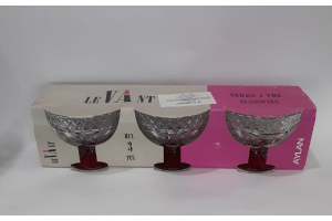 TACA SOBREMESA AYLAN 220ML C/ 3PCS PINTADA REF-LGGI010