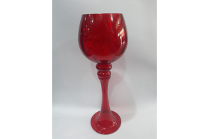 VASO DE VIDRO DECOR COM PE PINTADA REF-47347-311