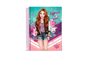 CADERNO 1 MATERIA 96 FLS X-GIRLS COD.125