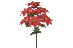 H. PICK BICO PAPAGAIO AVELUDADO COM BERRY VERMELHO 22CM REF-63681002