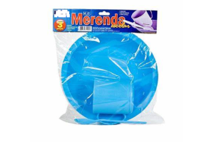 KIT LANCHE INFANTIL 3 PÇS LUMAR PLASTICO REF-771