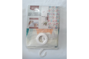 CORTINA DE BOX PEVA HOOKLESS (ILHOS ESPECIAL) REF-404