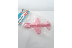 COLHER AVIAO INFANTIL ROSA BEBE REF-082