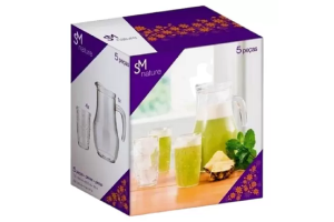 CJ SM JARRA E COPO 5 PÇS REF-1307