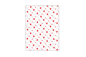 SACO P/ PRESENTE TRANSP CORAÇOES 35CMX53CM UNIDADE COD.5093-958